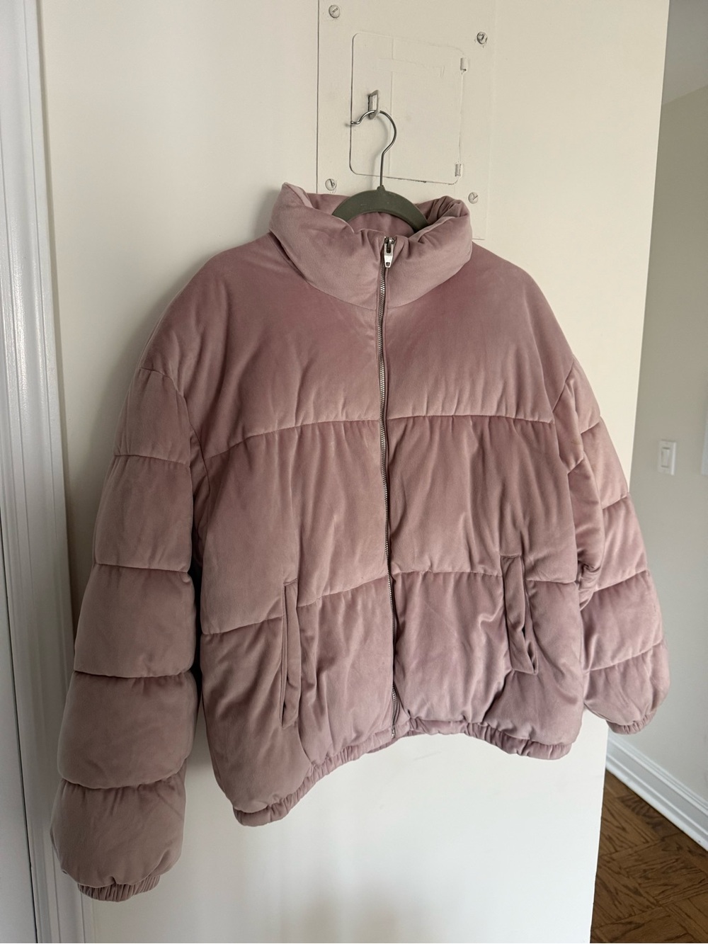 Nine West Dusty Rose Quilted Puffer Jacket XL